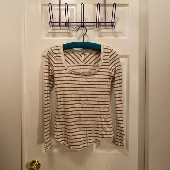 Free People Tops - Free People lace sleeve long sleeve shirt x small